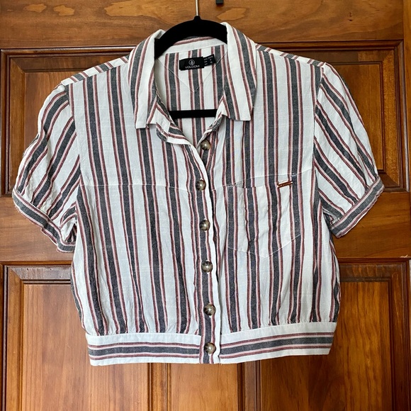 Volcom cropped button tee - Picture 2 of 4